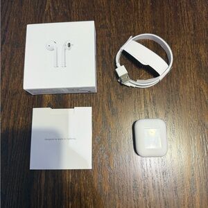 Apple Wireless Earbuds with Charging Case - White